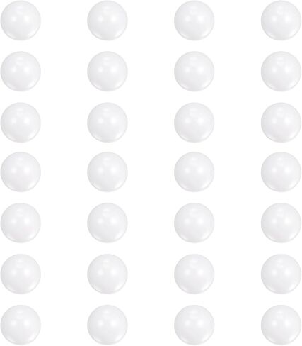 uxcell 28pcs Ceramic Bearing Balls 4mm 5/32" Diameter ZrO2 Zirconium Oxide Solid Ball G10 Precision Balls, White in Saudi Arabia