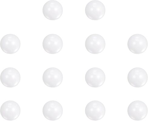 uxcell 28pcs Ceramic Bearing Balls 4mm 5/32" Diameter ZrO2 Zirconium Oxide Solid Ball G10 Precision Balls, White in Saudi Arabia