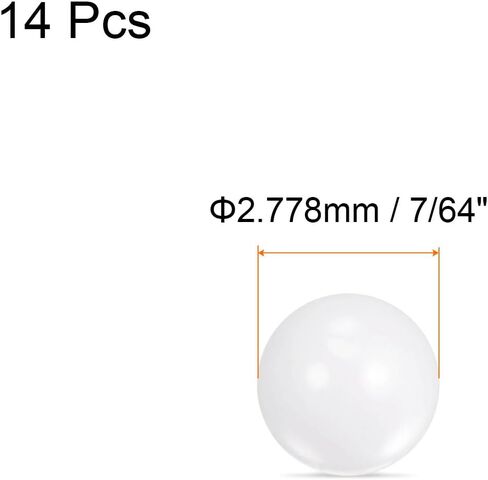 uxcell 28pcs Ceramic Bearing Balls 4mm 5/32" Diameter ZrO2 Zirconium Oxide Solid Ball G10 Precision Balls, White in Saudi Arabia