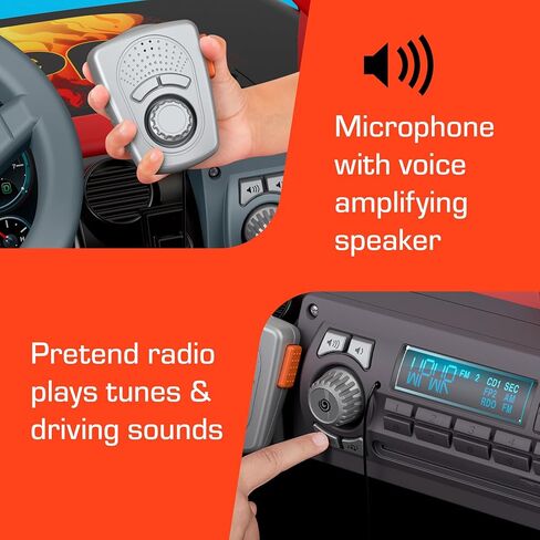 مجموعة من العجلات الكهربائية، لعبة ركوب جيب رانجلر القوية الناطقة مع أصوات وميكروفون، لعبة ما قبل المدرسة، جر متعدد التضاريس، مقعدان، أسود وأحمر + بطارية بديلة 12 فولت 12 أمبير قابلة لإعادة الشحن in Kuwait