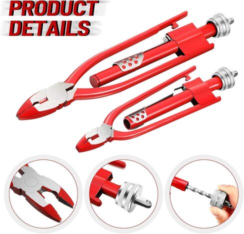 2 Pieces Aircraft Safety Wire Twisting Pliers Tools Wire Twist Pliers 9 Inch 6 Inch Lock Twister Safety Wire Pliers for Aircraft Auto Industry (Red) in Saudi Arabia