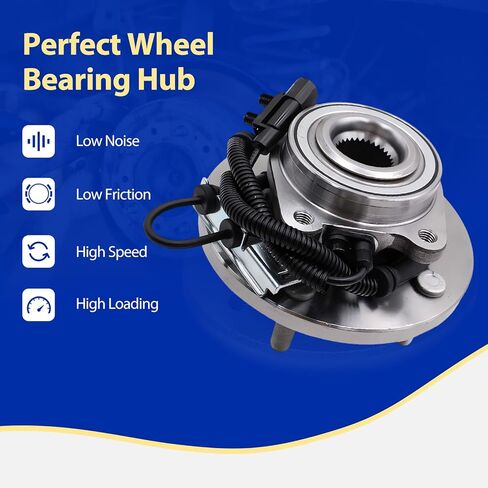 513273 محامل العجلات الأمامية ومجموعة المحور لكرايسلر تاون آند كانتري 08-16، لدودج جراند كارافان 08-16، لفولكس فاجن روتان 09-14، مجموعة محور العجلة الأمامية مع 5 مقابس in Kuwait