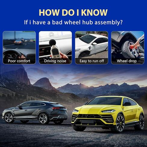 513273 محامل العجلات الأمامية ومجموعة المحور لكرايسلر تاون آند كانتري 08-16، لدودج جراند كارافان 08-16، لفولكس فاجن روتان 09-14، مجموعة محور العجلة الأمامية مع 5 مقابس in Kuwait