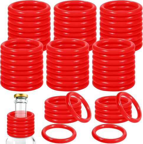 Aodaer 60 Pack Ring Toss Rings Plastic Carnival Rings 2.1 Inch for Carnival Party Favors Bottles Sport Ring Toss Game Fun Target Toys, Mixed Color in Kuwait