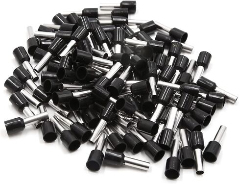 uxcell 200pcs Red Black Insulated Copper AWG 10 Wire Crimp Connector Cord Pin End Terminal in Saudi Arabia
