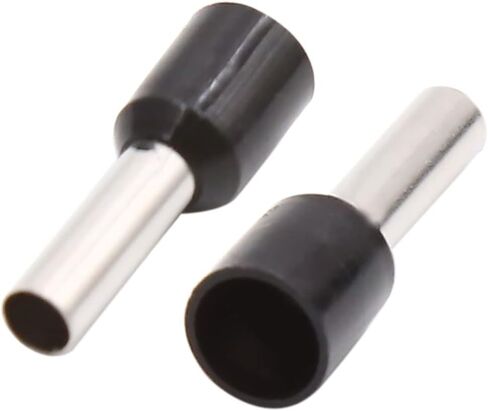 uxcell 200pcs Red Black Insulated Copper AWG 10 Wire Crimp Connector Cord Pin End Terminal in Saudi Arabia