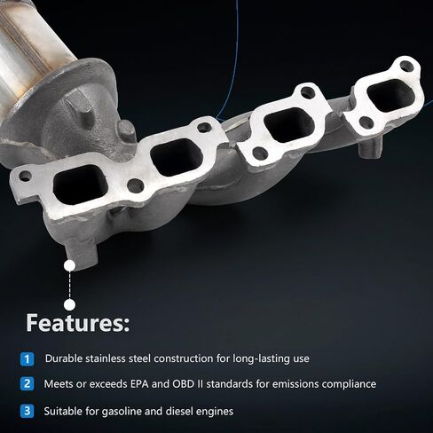 12579774 Front Manifold Catalytic Converter Compatible with 2007-2012 GMC Canyon Chevrolet Colorado 2.9L Replacement# 21040154 in Saudi Arabia