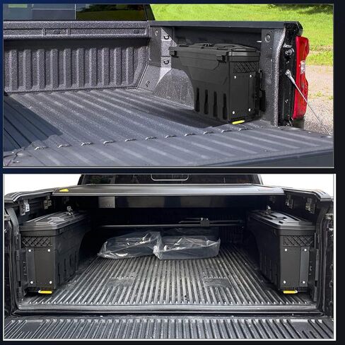 صندوق تخزين سرير الشاحنة صندوق أدوات متوافق مع دودج رام 1500 2500 3500 2002-2018 جانب الركاب الخلفي in Kuwait