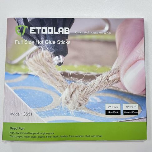 أعواد مسدس الغراء الساخن - 22 قطعة من أعواد الغراء الساخن بالحجم الكامل و2 × سرير للأصابع، أعواد غراء متعددة الأغراض للحرف اليدوية وسجل القصاصات والمزيد، الطول: 7.48 بوصة القطر: 0.44 بوصة in Kuwait