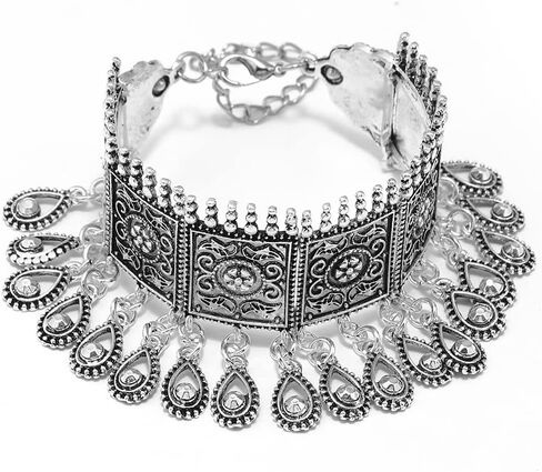 Adjustable Charming Bohemian Coins Bracelet Tassel Barefoot Sandals Chain Jewelry Belly Dance Anklet in Saudi Arabia