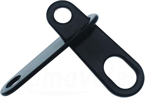 Motorcycle Rear Turn Signal Relocater Holder Shock Brackets Black for Harley Motorbike Bobber Old School Cafe Racer (Black 2 pcs) in Saudi Arabia