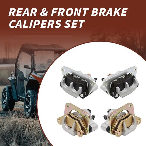 4PCS Rear & Front Brake Calipers Asembly Replacement for Polaris RZR 800 RZR S 800 2008-2014 Replace #1911186 1911187 1911216 1911217 in Saudi Arabia
