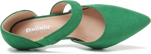 Women's Closed Pointed Toe Heels Strap D'Orsay Kitten Heel Slip On Dressy Pumps in Saudi Arabia