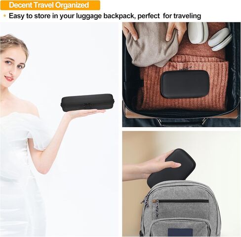 Carrying Case for Klein Tools ET140 Pinless Moisture Meter, Klein ET140 Travel Storage Bag Organize Holder, Extra Mesh Pocket Fits Battery Cable, Black+ Inside Orange in Saudi Arabia