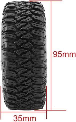 4 قطع 85 ملم RC إطارات 1.55 بوصة من المطاط الناعم مجموعة إطارات العجلات المتوافقة مع 1/10 RC الزاحف سيارة محورية AX90069 D90 TF2 Tamiya CC01 LC70 MST JIMNY in Kuwait