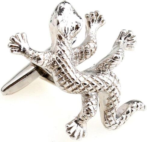 Lizard Gecko Pair Cufflinks in a Presentation Gift Box & Polishing Cloth in Saudi Arabia
