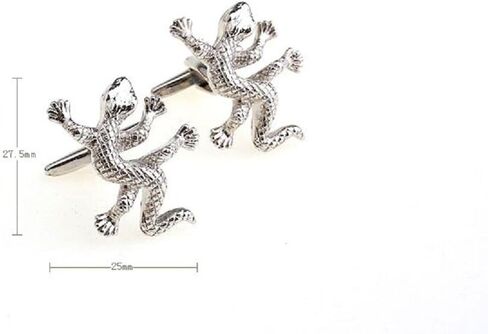 Lizard Gecko Pair Cufflinks in a Presentation Gift Box & Polishing Cloth in Saudi Arabia