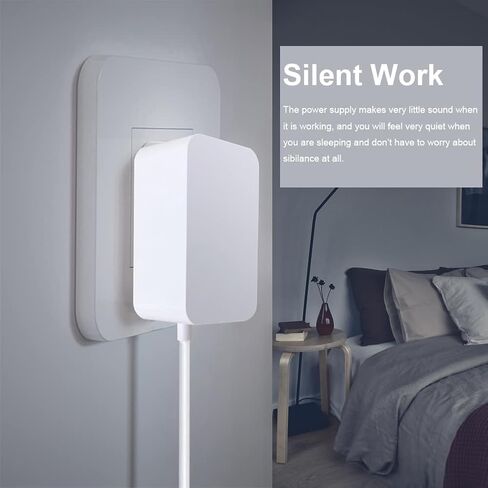 محول إمداد الطاقة 24 فولت تيار مستمر 24 فولت 2 أمبير 48 وات محول مدرج في قائمة UL، محول تيار متردد إلى تيار مستمر 100-240 فولت مدخل تيار متردد مع قابس أمريكي 5.5 × 2.1 مم لشريط LED وكاميرا CCTV وغيرها من الأجهزة ذات الجهد المنخفض in Kuwait