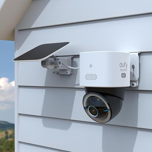 حامل مشابك جانبية من الفينيل لكاميرا أمان اللوحة الشمسية Eufy Security 4G LTE Cam S330 (عبوة واحدة، أبيض) in Kuwait