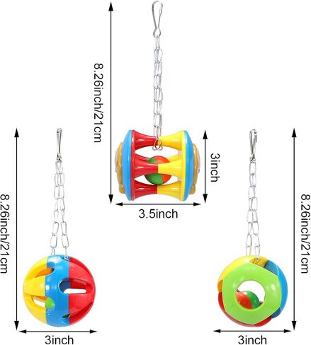 Bird Chew Foraging Toy Mini Sneakers Sports Shoes Toy with Bells for Parrot Parakeet Cockatiel Lovebird Conure Finch Canary African Grey Budgie Cage Accessories … in Saudi Arabia