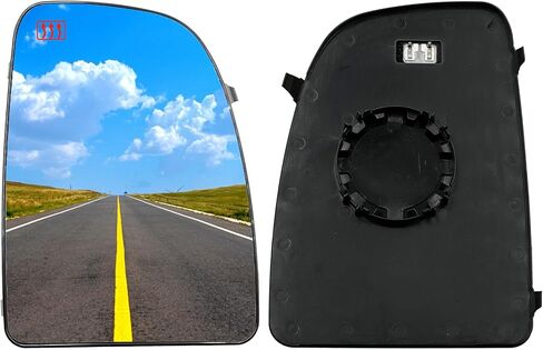 زجاج مرآة علوي مُسخن من جانب الركاب لـ Ram Promaster 1500 2500 3500 لعام 2014-2021، زجاج مرآة سحب مع حامل خلفي لـ CH1321376 in Kuwait