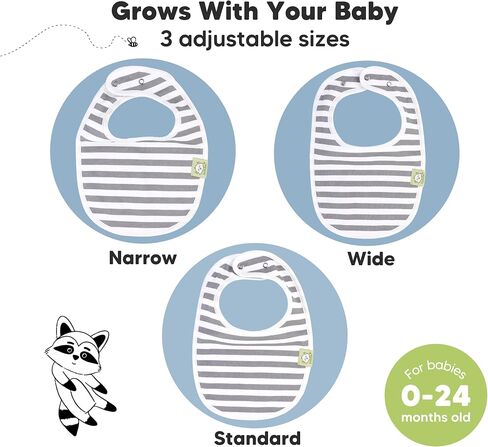 KeaBabies 6-Pack Baby Burp Cloths for Baby Boys and Girls and 8-Pack Baby Bibs for Baby Boys & Girls - Organic Cotton Burp Clothes for Baby Boy - Organic Baby Bib for Boy, Girl in Saudi Arabia
