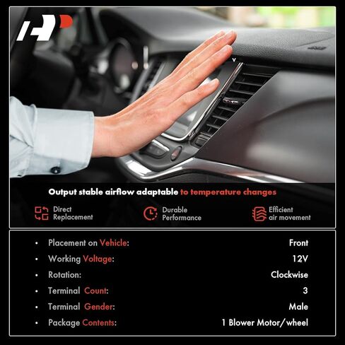 A-Premium HVAC Heater Blower Motor with Brushless Motor Compatible with Lexus Vehicles - IS250/IS350 2006-2015, GS300 2006, GS350/GS450h 2007-2011, GS430 2006-2007, GS460 2008-2011, IS F 2008-2014 in Kuwait