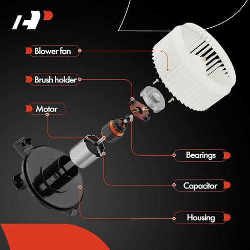 A-Premium HVAC Heater Blower Motor with Brushless Motor Compatible with Lexus Vehicles - IS250/IS350 2006-2015, GS300 2006, GS350/GS450h 2007-2011, GS430 2006-2007, GS460 2008-2011, IS F 2008-2014 in Kuwait