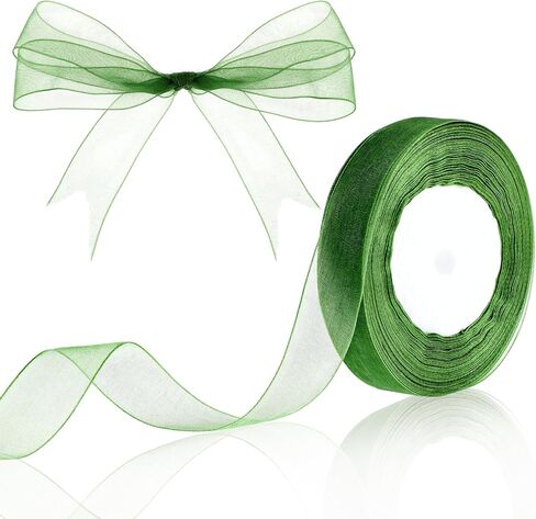 Sibba Wide Satin Ribbon Chiffon Sheer Ribbon Lace Gift Wrap Ribbons Present Ribbon Stationery Supplies Satin Ribbon for Mother's Day Wedding Bouquet Crafts Birthday Organza (Black) in Saudi Arabia