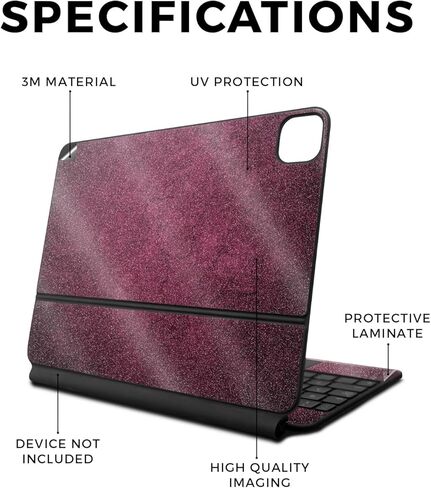 Skin Compatible with Apple Magic Keyboard for iPad Pro 13‑inch (M4) 2024 - Cafe Terrace at Night - Premium 3M Vinyl Protective Wrap Decal Cover - Easy to Apply | Crafted in The USA by MightySkins in Kuwait