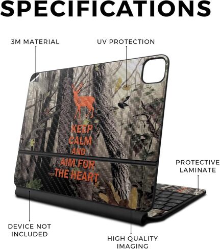 Skin Compatible with Apple Magic Keyboard for iPad Pro 13‑inch (M4) 2024 - Cafe Terrace at Night - Premium 3M Vinyl Protective Wrap Decal Cover - Easy to Apply | Crafted in The USA by MightySkins in Kuwait