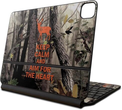 Skin Compatible with Apple Magic Keyboard for iPad Pro 13‑inch (M4) 2024 - Cafe Terrace at Night - Premium 3M Vinyl Protective Wrap Decal Cover - Easy to Apply | Crafted in The USA by MightySkins in Kuwait