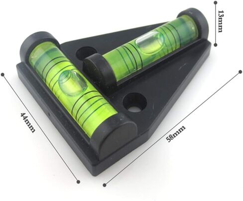 RV T Level Bubble Level, Multipurpose 2 Way Spirit Level T-type Spirit Level Bubble for RV, Machines, Furniture, Tripods, Camera Equipment Measure in Kuwait