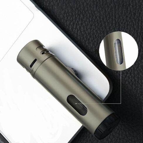 ولاعات الشعلة، ولاعات الشعلة النفاثة القابلة للتعديل مع نافذة عرض السوائل، ولاعة البيوتان القابلة لإعادة الملء ولاعة مقاومة للرياح للشموع والشواية والتخييم (غاز البوتان غير متضمن) in Kuwait