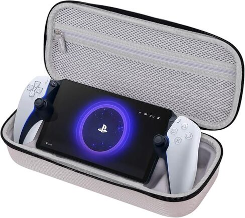 حقيبة حمل ذات هيكل صلب لمشغل Playstation Portal Remote مع وظيفة حامل دعامة مدمجة، صندوق فقط. (رمادي) in Saudi Arabia