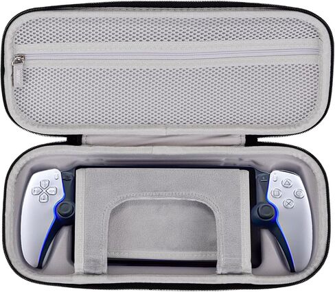 حقيبة حمل ذات هيكل صلب لمشغل Playstation Portal Remote مع وظيفة حامل دعامة مدمجة، صندوق فقط. (رمادي) in Saudi Arabia