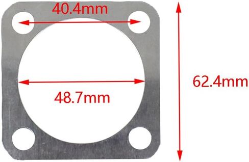 JRL CNC Cylinder Head for Racing 66cc/80cc Engine (Silver) in Saudi Arabia