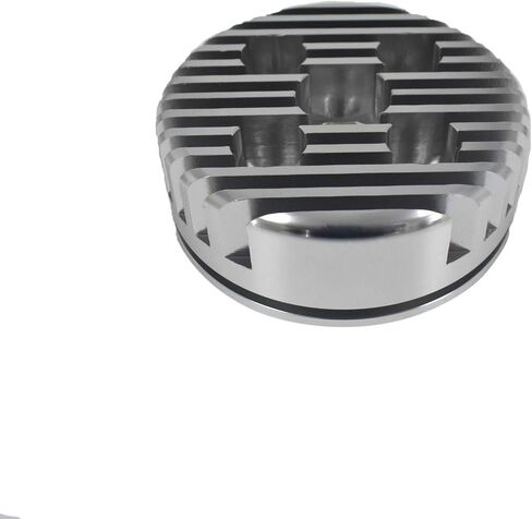 JRL CNC Cylinder Head for Racing 66cc/80cc Engine (Silver) in Saudi Arabia