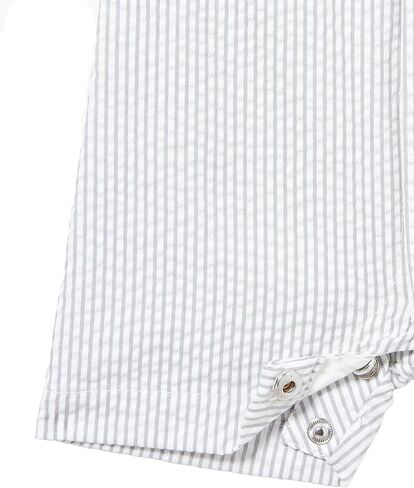 GUESS baby-boys Short Sleeve Seersucker Romper Suit With Bowtie in Saudi Arabia