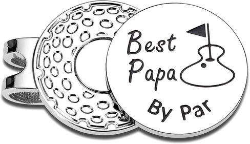 Golf Ball Marker for Dad Fathers Day Best Gift Golf Accessories for Men Dad Gift from Daughter Son Golf Hat Clip Gift in Saudi Arabia