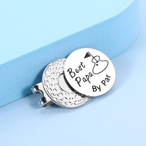 Golf Ball Marker for Dad Fathers Day Best Gift Golf Accessories for Men Dad Gift from Daughter Son Golf Hat Clip Gift in Saudi Arabia