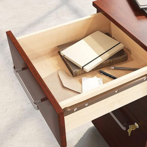 OfficeWorks by Sauder Affirm 3 Drawer Mobile File, L: 15.55" x W: 19.45" x H: 28.43", Classic Cherry in Saudi Arabia