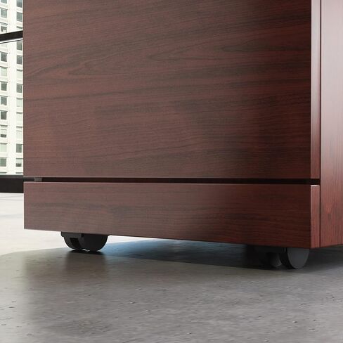 OfficeWorks by Sauder Affirm 3 Drawer Mobile File, L: 15.55" x W: 19.45" x H: 28.43", Classic Cherry in Saudi Arabia