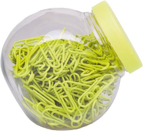 27 mm 200 Coloured Plastic Coated Metal Paper Clip in Candy Box, Blue in Kuwait