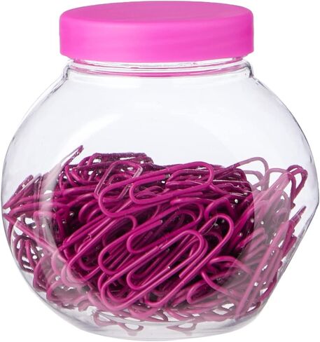 27 mm 200 Coloured Plastic Coated Metal Paper Clip in Candy Box, Blue in Kuwait