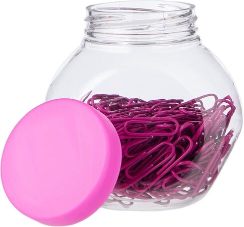 27 mm 200 Coloured Plastic Coated Metal Paper Clip in Candy Box, Blue in Kuwait