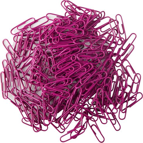 27 mm 200 Coloured Plastic Coated Metal Paper Clip in Candy Box, Blue in Kuwait