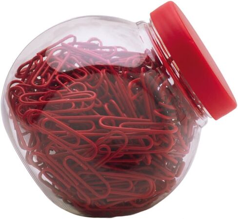 27 mm 200 Coloured Plastic Coated Metal Paper Clip in Candy Box, Blue in Kuwait