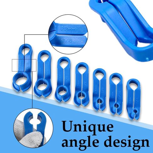 مجموعة أدوات قطع خط الوقود AC 11 قطعة، أداة إزالة خط الوقود، تتضمن 1/4 5/16 3/8 1/2 5/8 3/4 7/8 بوصة خط تبريد زيت ناقل الحركة مجموعة قطع الاتصال السريع لإصلاح السيارات Ford/GM ( 11 قطعة) in Kuwait