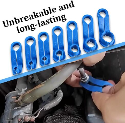 مجموعة أدوات قطع خط الوقود AC 11 قطعة، أداة إزالة خط الوقود، تتضمن 1/4 5/16 3/8 1/2 5/8 3/4 7/8 بوصة خط تبريد زيت ناقل الحركة مجموعة قطع الاتصال السريع لإصلاح السيارات Ford/GM ( 11 قطعة) in Kuwait